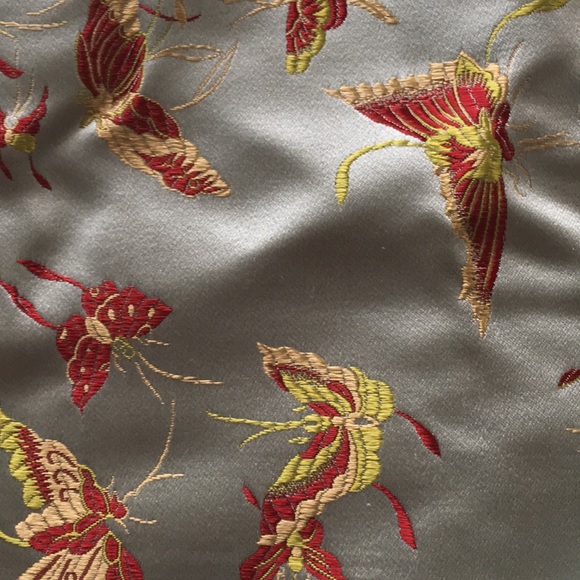 1+ yds Chinese satin fabric for QiPao butterfly 🦋 - Picture 8 of 8